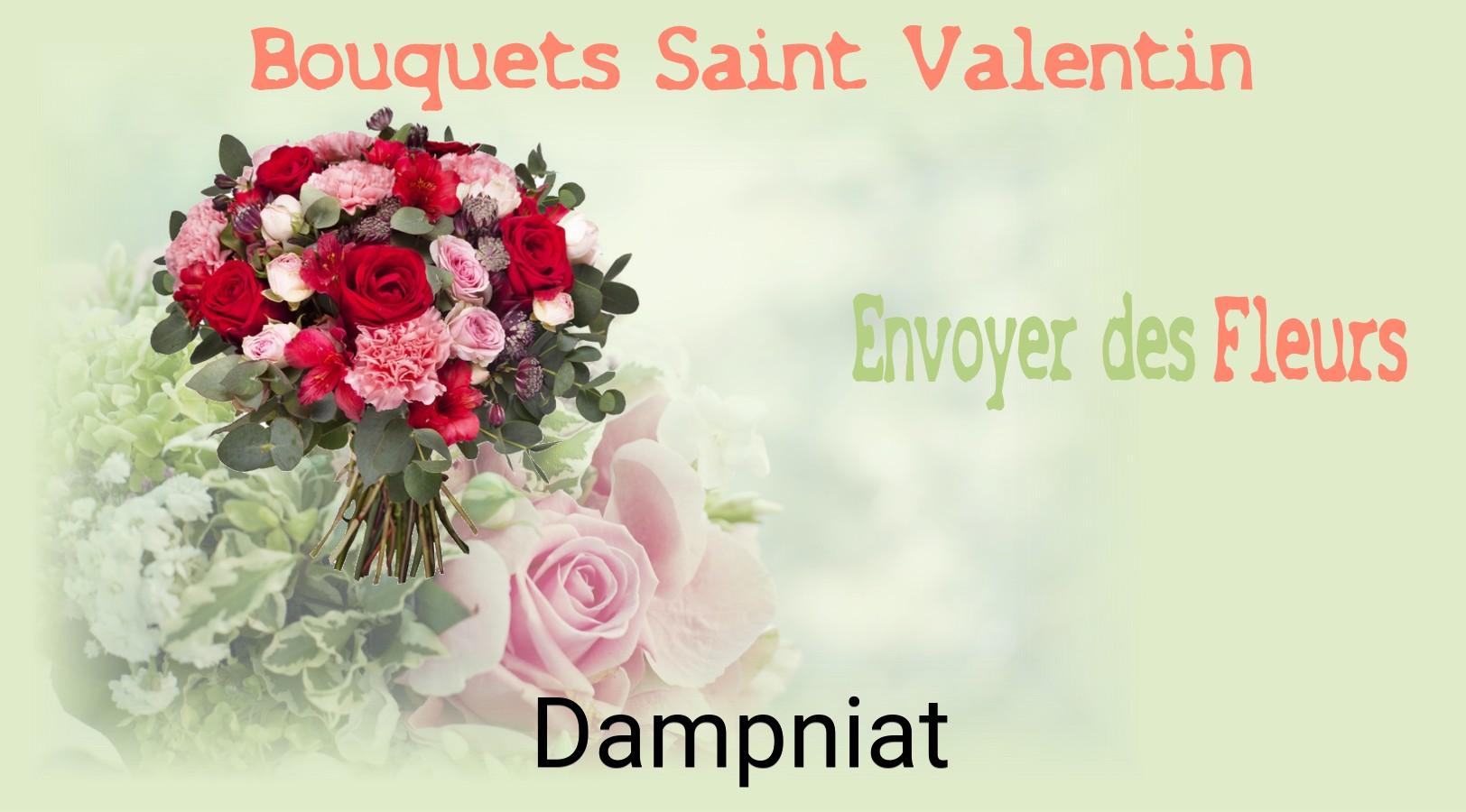 Roses de Saint-Valentin livrées à Dampniat